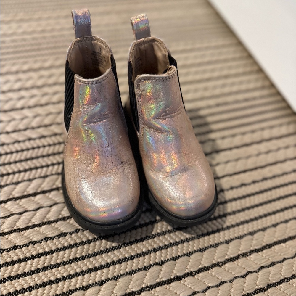 Holographic Kids Ankle Boots‎